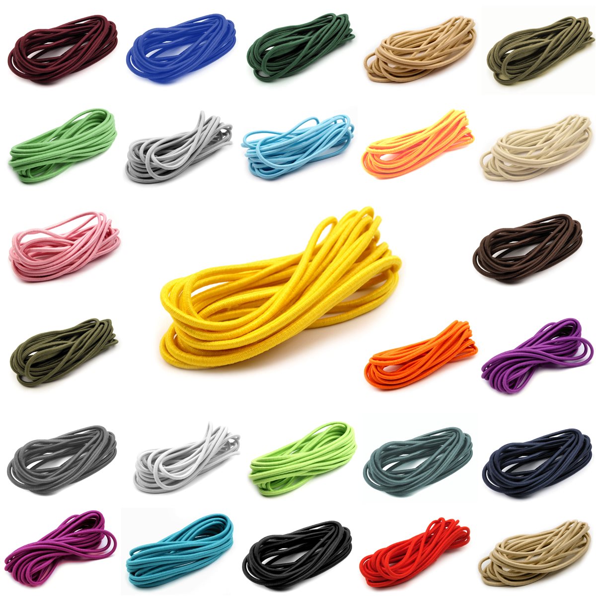 5m goma cordel gummilitze cinta elástica 3 mm hutgummi